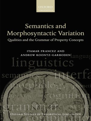cover image of Semantics and Morphosyntactic Variation